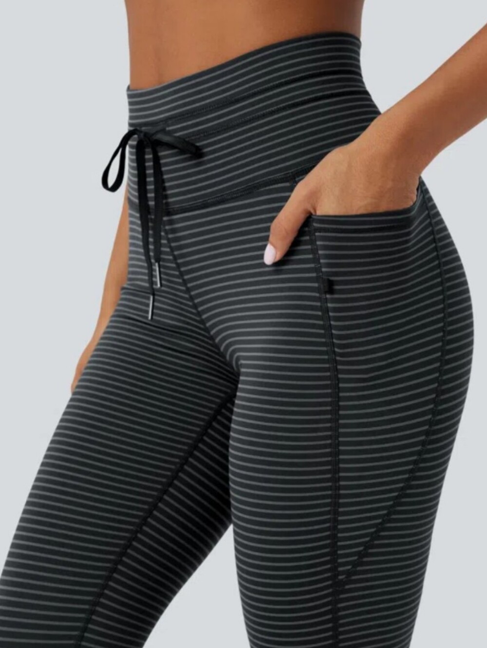 NWT Halara striped yoga leggings, small